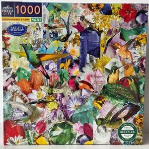Brand New EeBoo puzzle -1000 pieces- Hummingbirds and Gems